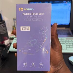 Portable Power Bank 5000mAh – Purple